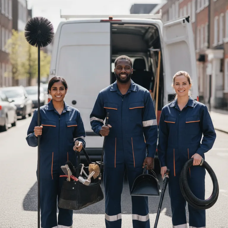 Schoorsteenveger team in Roeselare